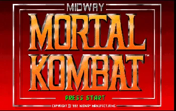 Mortal Kombat (rev 2.0 08/18/92) screen shot title